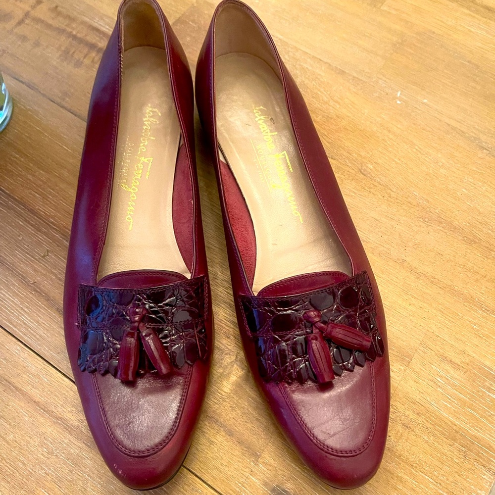 Salvatore Ferragamo Genuine Leather Loafers. Gently used in great condition.